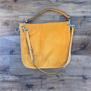 Rebecca Minkoff Suede Shoulder Bag in Mustard